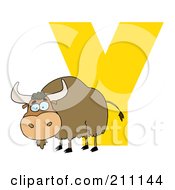 Letter Y With A Yak