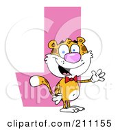 Royalty Free RF Clipart Illustration Of A Letter J With A Jaguar