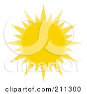 Poster, Art Print Of Yellow Sun Shining