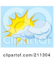 Poster, Art Print Of Cloud Floating In Front Of A Sun