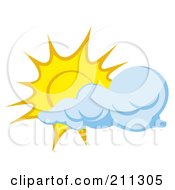 Poster, Art Print Of Cloud Moving In Front Of A Sun