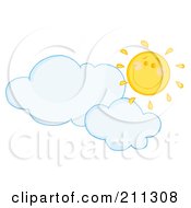 Poster, Art Print Of Cloud Floating Under A Happy Sun