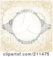 Poster, Art Print Of Royalty-Free Rf Clipart Illustration Of An Ornate Circular Frame