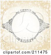 Royalty Free RF Clipart Illustration Of An Ornate Circular Frame