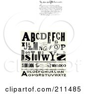 Poster, Art Print Of Digital Collage Of Distressed Letters