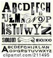 Poster, Art Print Of Digital Collage Of Distressed Letters Reward Prices And Banners