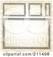 Royalty Free RF Clipart Illustration Of A Digital Collage Of Ornate Frame Borders 2