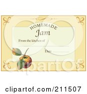 Poster, Art Print Of Homemade Jam Label With Date And Text Space - 3