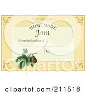 Poster, Art Print Of Homemade Jam Label With Date And Text Space - 6