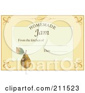 Poster, Art Print Of Homemade Jam Label With Date And Text Space - 2