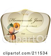 Poster, Art Print Of Crown And Fruit On A Homemade Jam Label With Text Space - 5