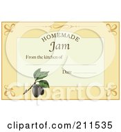 Poster, Art Print Of Homemade Jam Label With Date And Text Space - 4