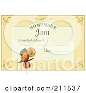 Poster, Art Print Of Homemade Jam Label With Date And Text Space - 5