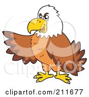 Poster, Art Print Of Bald Eagle Pointing To The Left