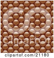 Poster, Art Print Of Background Of Shiny Brown Chocolate Dots