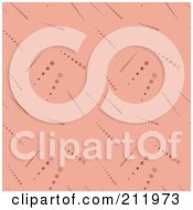 Seamless Repeat Background Of Dotted Rows On Pink