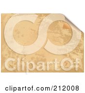 Royalty Free RF Clipart Illustration Of A Background Of Aged Turning Paper With A White Corner