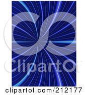 Poster, Art Print Of Background Of Blue Lights In A Wormhole