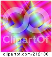 Royalty Free RF Clipart Illustration Of A Colorful Funky Cross Background