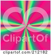 Royalty Free RF Clipart Illustration Of A Background Of Shining Pink Green And Purple Lights Speeding Through A Tunnel