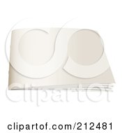 Royalty Free RF Clipart Illustration Of A Plain Simple Paper Booklet by michaeltravers #COLLC212481-0111