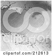 Poster, Art Print Of Grungy Brushed And Bleached Metal Background - 2