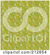 Royalty Free RF Clipart Illustration Of A Seamless Repeat Background Of Shimmers On Green
