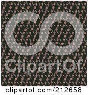Royalty Free RF Clipart Illustration Of A Seamless Repeat Background Of Pink Spirals On Black by chrisroll