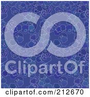 Royalty Free RF Clipart Illustration Of A Seamless Repeat Background Of Abstract Broken Blue