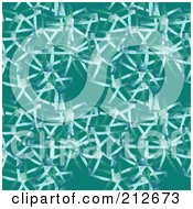 Poster, Art Print Of Seamless Repeat Background Of Netting On Blue