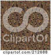 Poster, Art Print Of Seamless Repeat Background Of Dark Circles On Tan