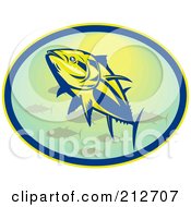 Swimming Bluefin Tuna Logo