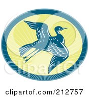 Poster, Art Print Of Flying Heron Logo