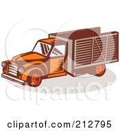 Poster, Art Print Of Retro Delivery Truck