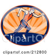 Triathlon Runner Logo