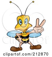 Poster, Art Print Of Peaceful Wasp Gesturing