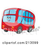 Poster, Art Print Of Happy Double Decker Bus
