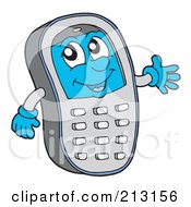 Poster, Art Print Of Friendly Cell Phone Waving