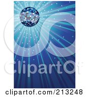 Poster, Art Print Of Sparkly And Shining Blue Ray Background