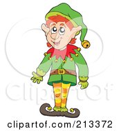 Poster, Art Print Of Friendly Christmas Elf Gesturing