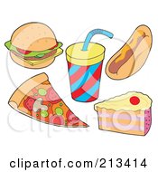Poster, Art Print Of Digital Collage Of Food Items - 3