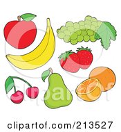 Poster, Art Print Of Digital Collage Of Fruit - 1