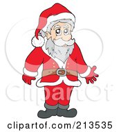 Poster, Art Print Of Cartoon Santa Standing