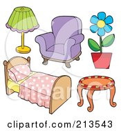 Poster, Art Print Of Digital Collage Of Household Furniture