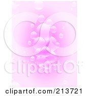 Royalty Free RF Clipart Illustration Of A Vertical Background Of Pink Bubbles
