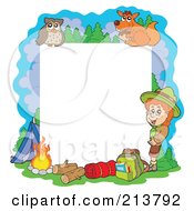 Poster, Art Print Of Camping And Outdoor Frame
