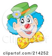 Poster, Art Print Of Happy Clown Face