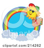 Poster, Art Print Of Traveling Summer Sun Rainbow Circle