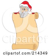 Poster, Art Print Of Santa Scroll Sign - 2