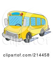 Poster, Art Print Of School Bus Driving